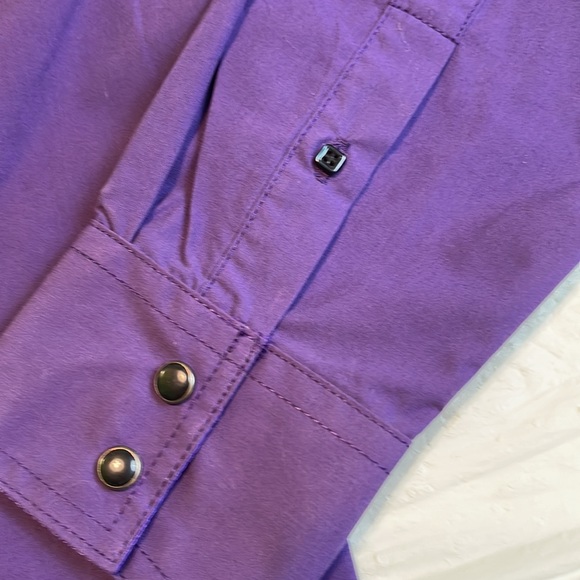 Patroncito USA Mens Large Perl Snap Western Shirt - Picture 5 of 11